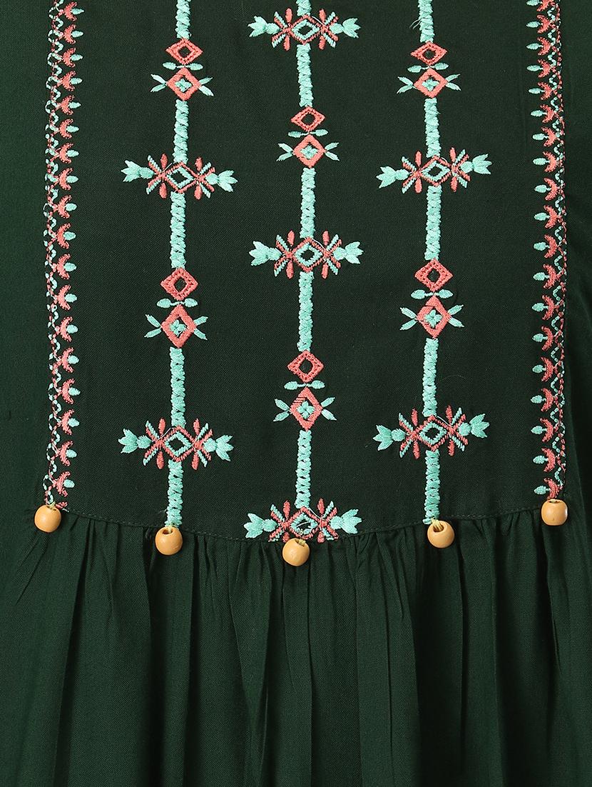 flute sleeves embroidered top - 17534798 - Standard Image - 4