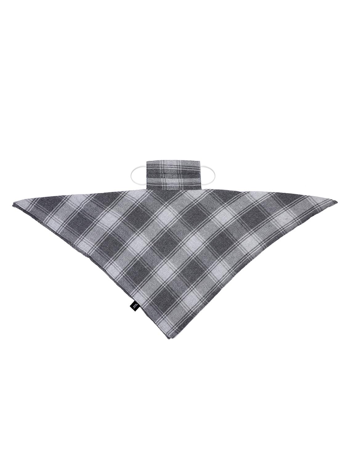grey rayon scarf mask women - 17534991 - Standard Image - 4
