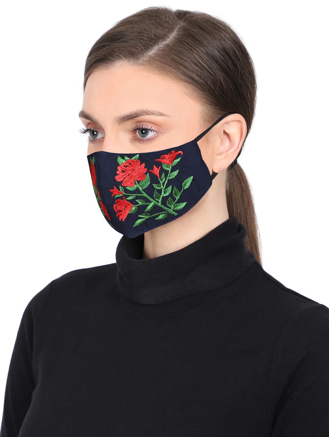 blue cotton antipollution women mask - 17534997 -  Standard Image - 1