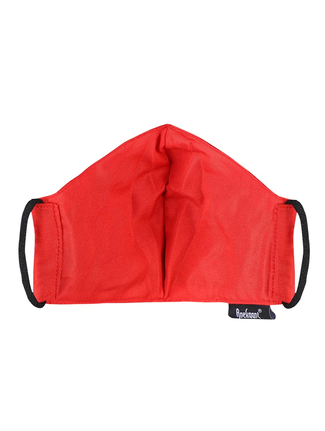 red cotton decorative women mask - 17535004 - Standard Image - 4