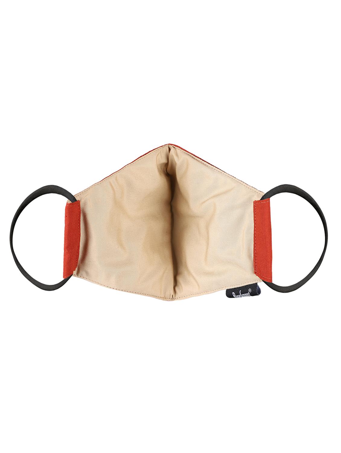 orange cotton decorative women mask - 17535008 - Standard Image - 4