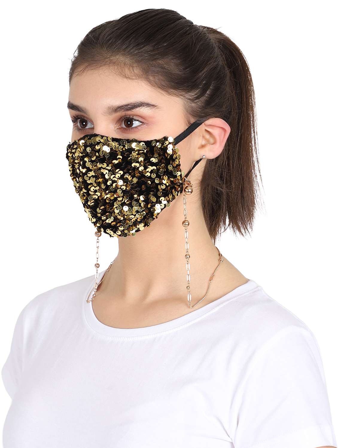 black silk antipollution women mask - 17535069 -  Standard Image - 1