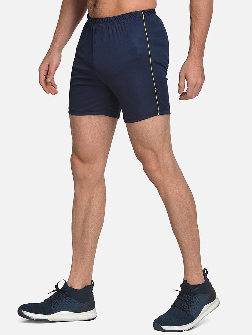 navy blue side striped shorts - 17536422 - Standard Image - 1