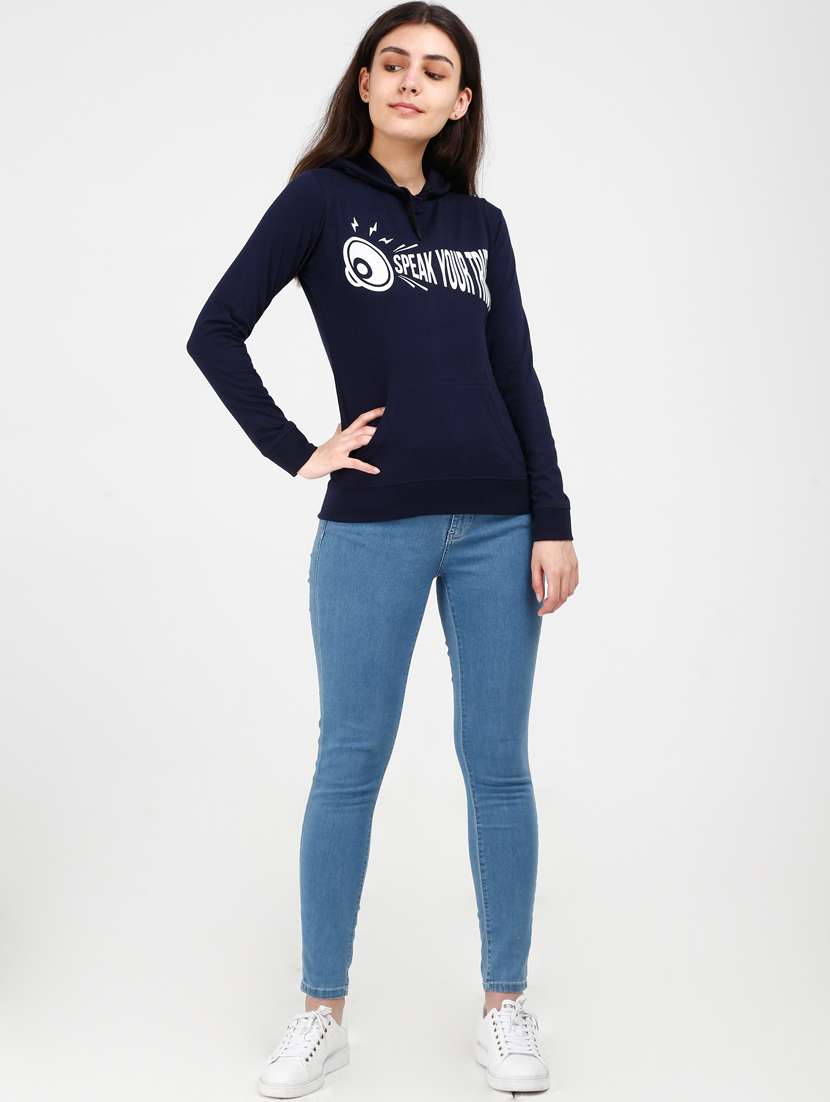 hooded neck printed sweatshirt - 17538204 - Standard Image - 4