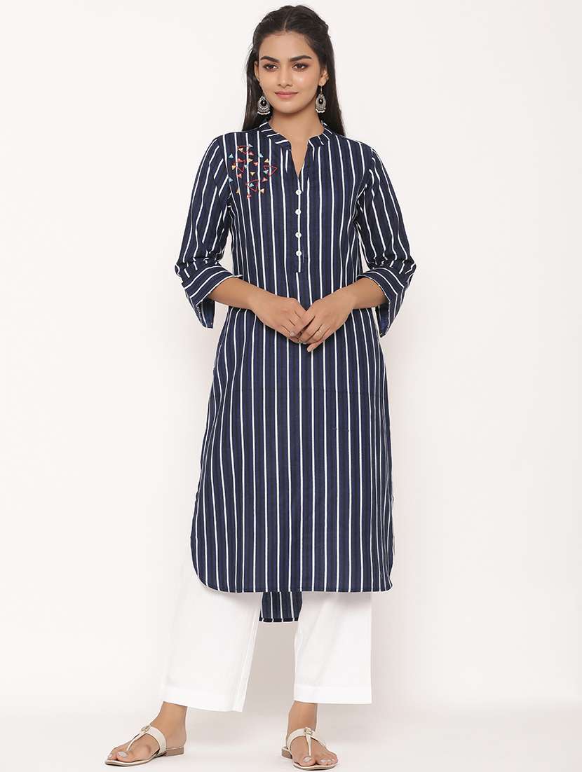 striped kurta palazzo set