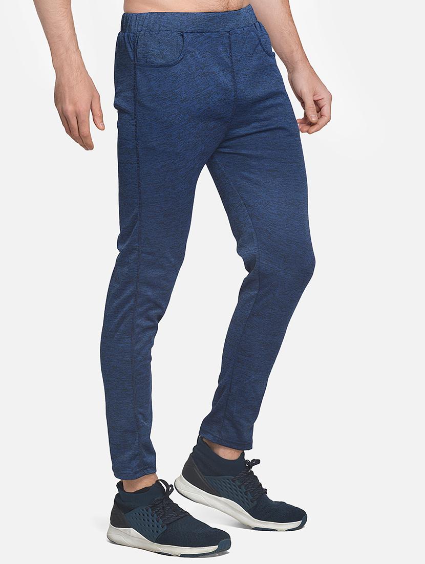 blue solid ankle length track pant - 17540324 - Standard Image - 1