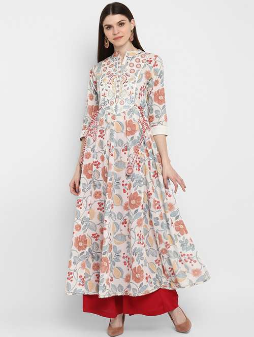 women's flared kurta - 17541184 - Standard Image - 0