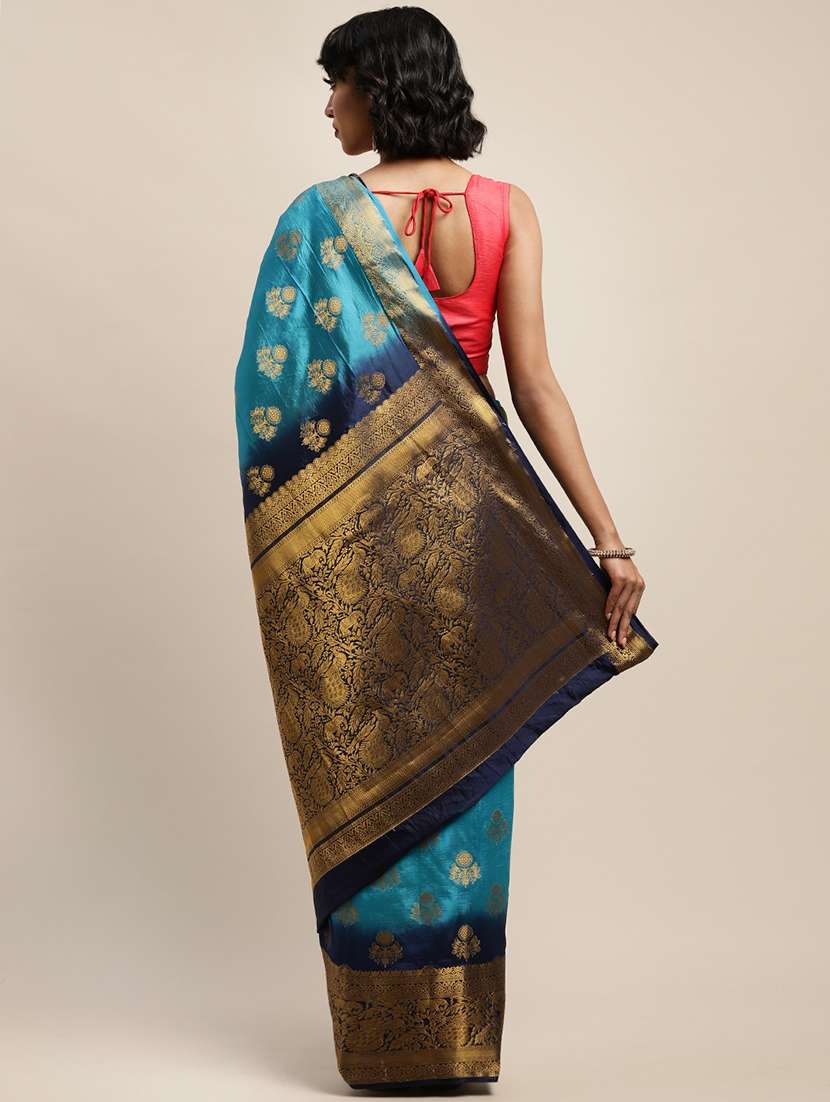 women's banarasi saree with blouse - 17541296 -  Standard Image - 1