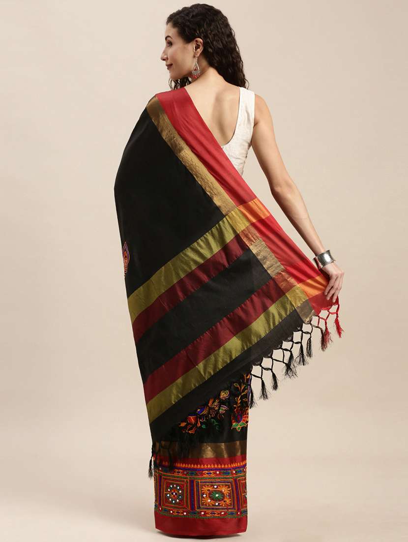women's embroidered saree with blouse - 17541297 -  Standard Image - 1