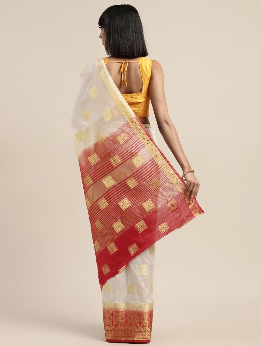 zari banarasi saree with blouse - 17541353 -  Standard Image - 1