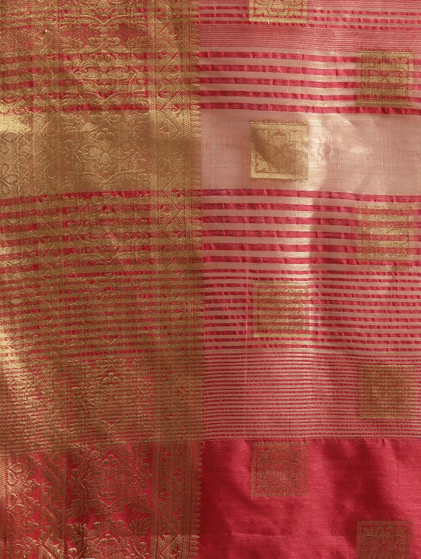 zari banarasi saree with blouse - 17541353 - Standard Image - 4