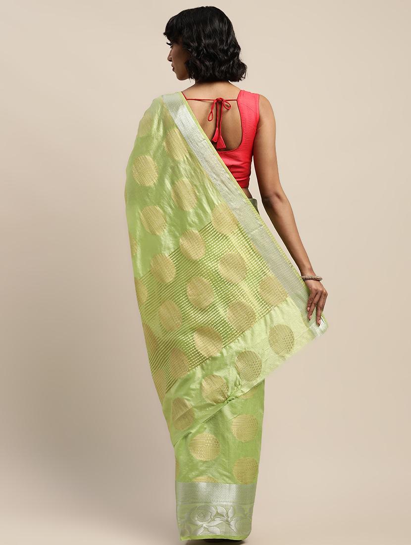 jacquard banarasi saree with blouse - 17541378 - Standard Image - 1