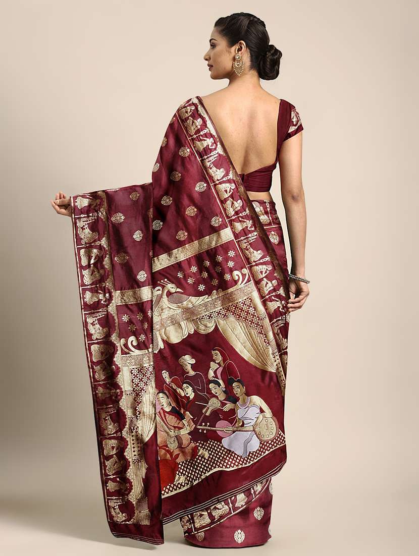 ethnic motifs banarasi saree - 17541412 -  Standard Image - 1