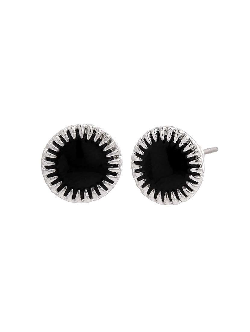 black metal studs earring - 17542761 -  Standard Image - 1