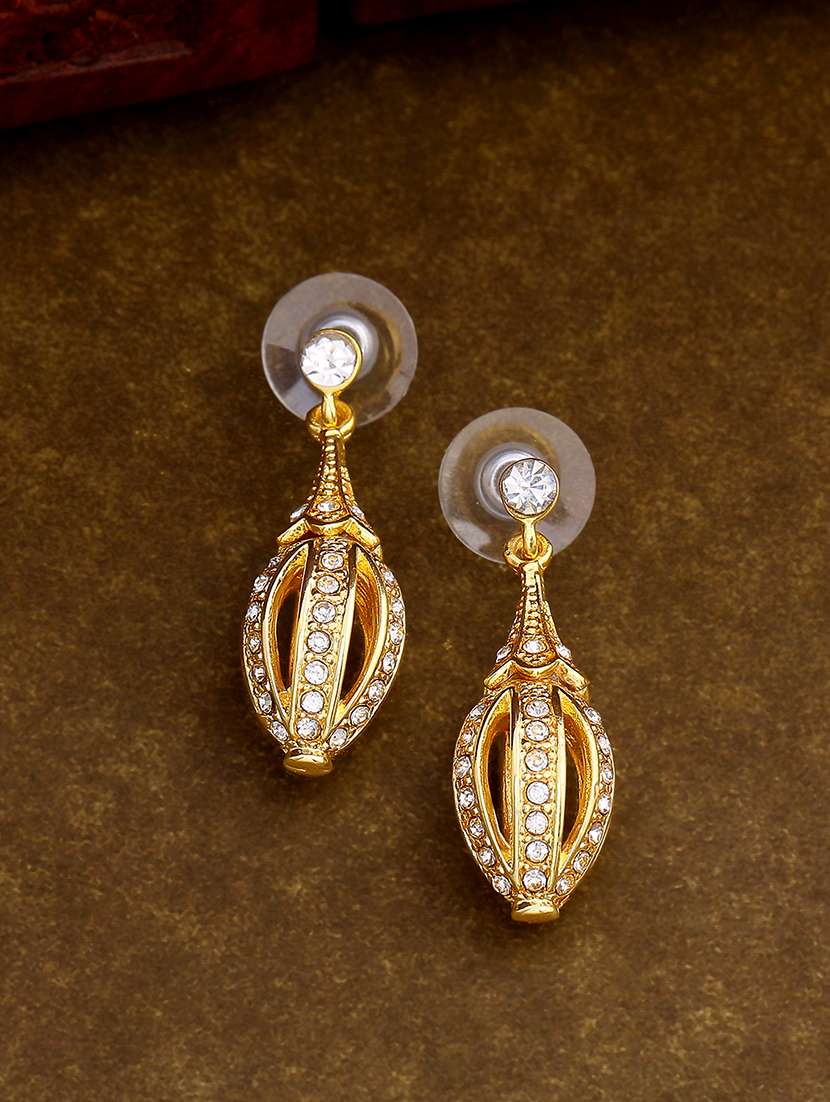 gold metal drop earring