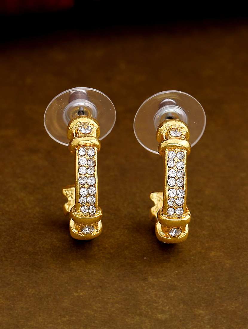 gold metal hoop earring