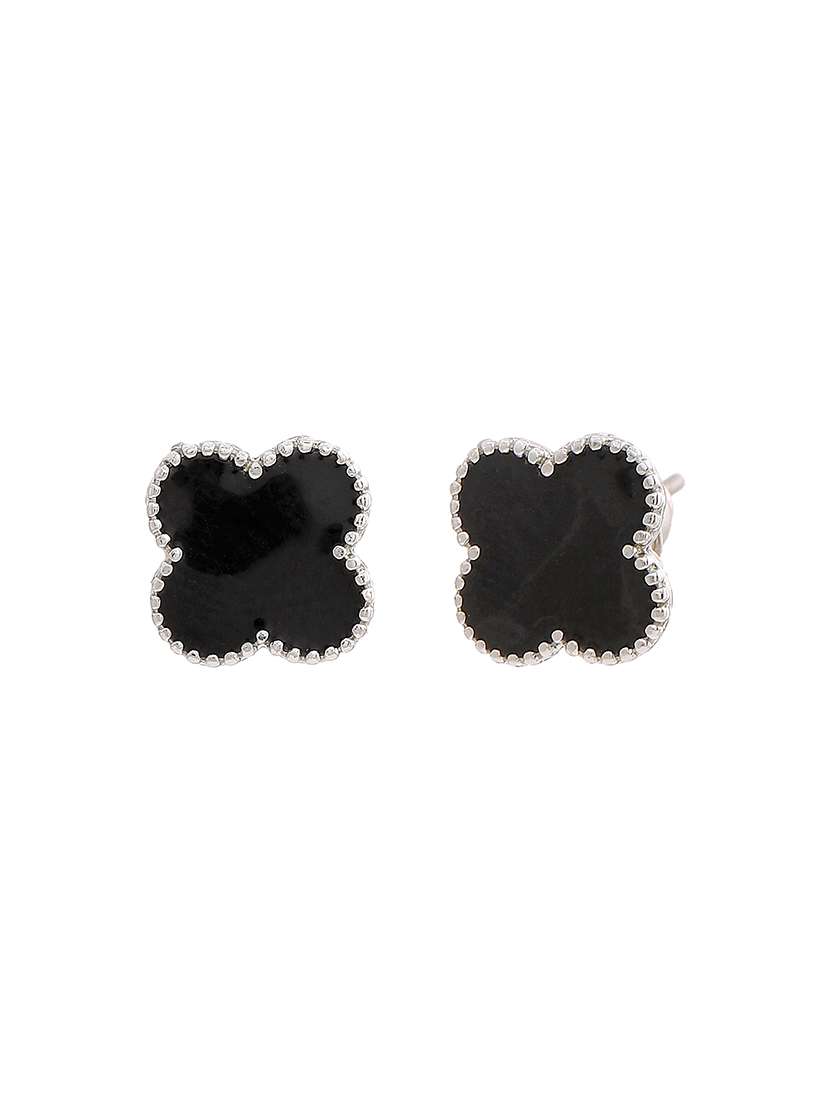 black metal studs earring - 17542809 -  Standard Image - 1