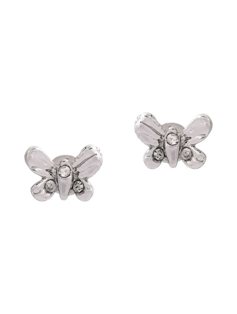 silver  metal studs earring - 17542825 -  Standard Image - 1