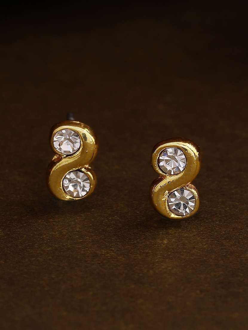 gold metal studs earring