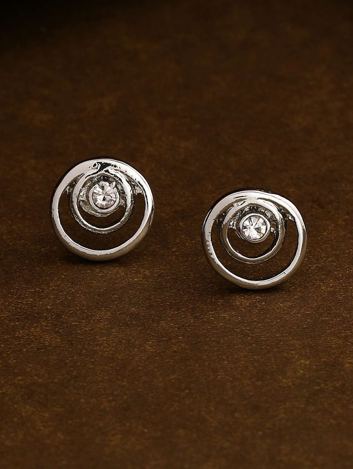 silver  metal studs earring