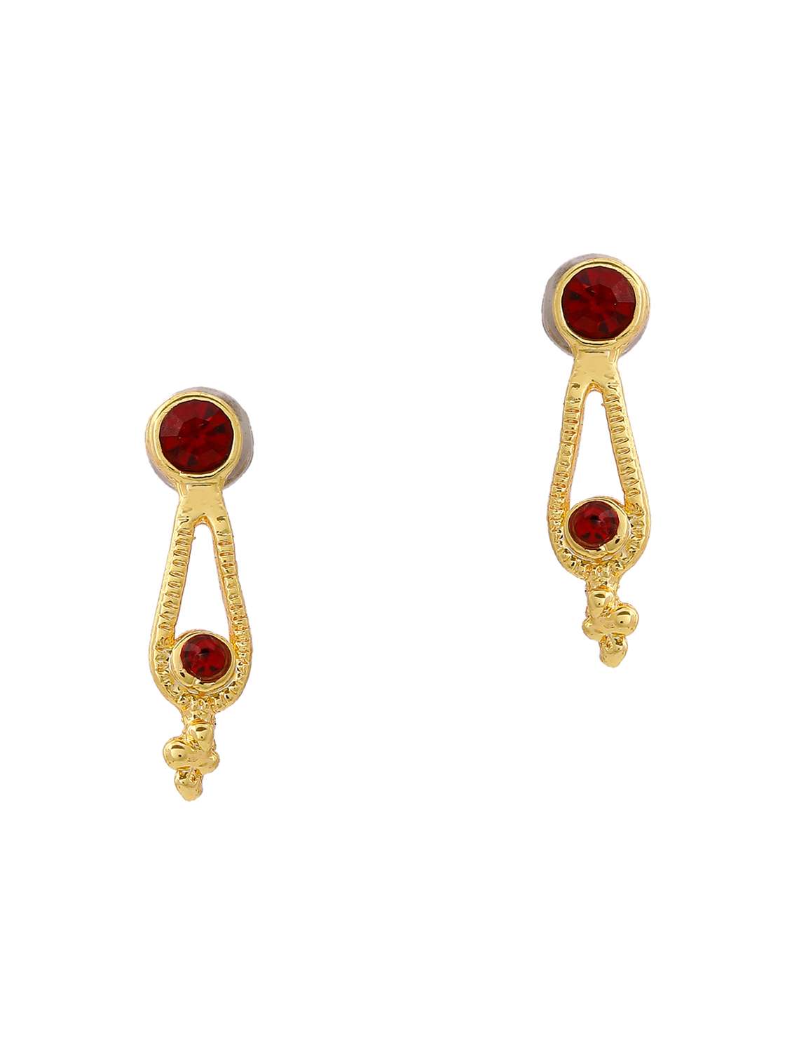 red metal drop earring - 17542885 -  Standard Image - 1