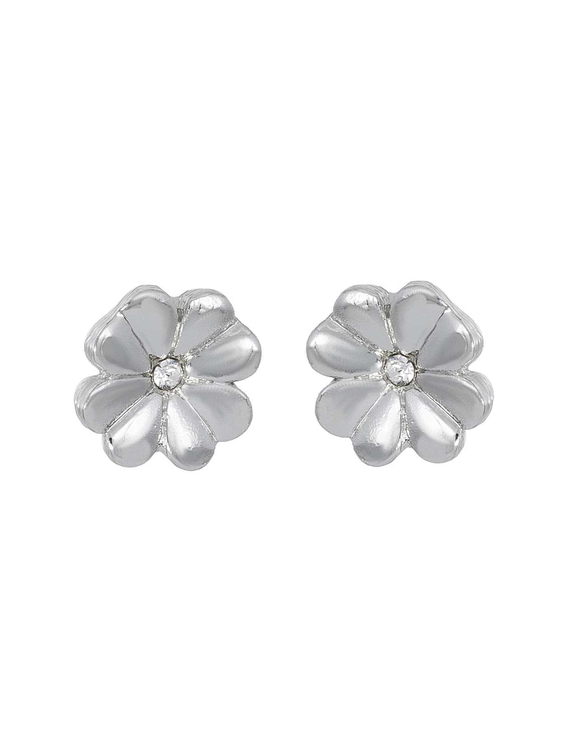 silver metal studs earring - 17542893 -  Standard Image - 1