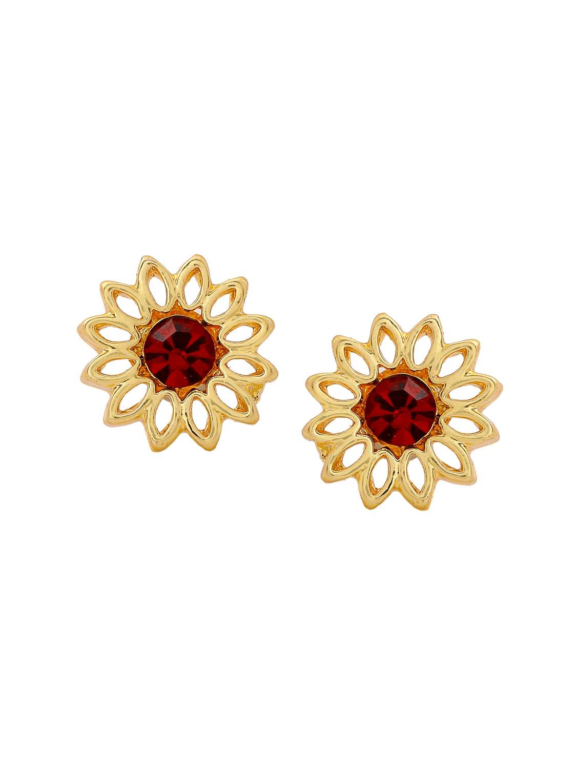 red metal studs earring - 17542896 - Standard Image - 1