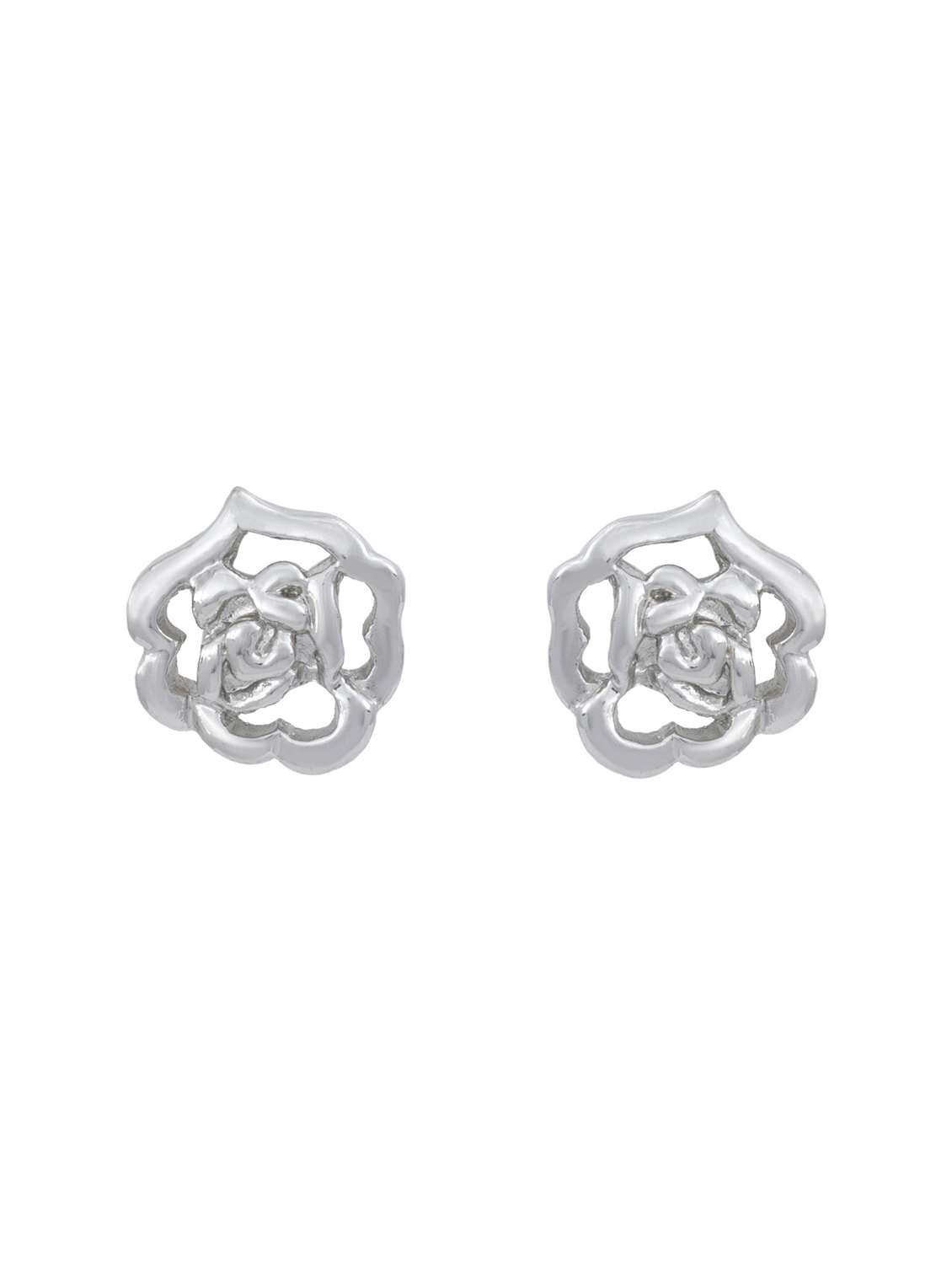 silver metal studs earring - 17542898 - Standard Image - 1