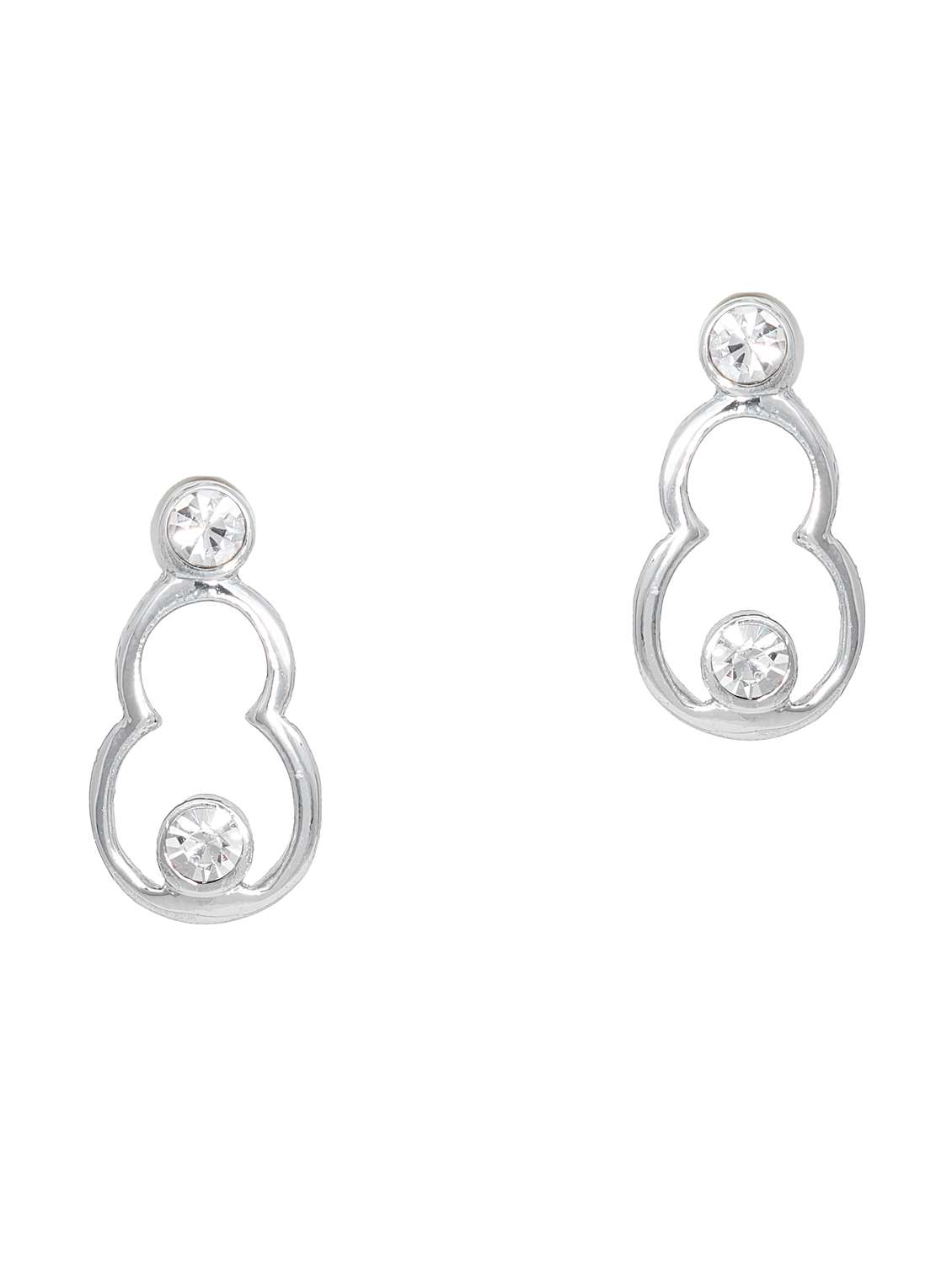 silver metal studs earring - 17542912 -  Standard Image - 1