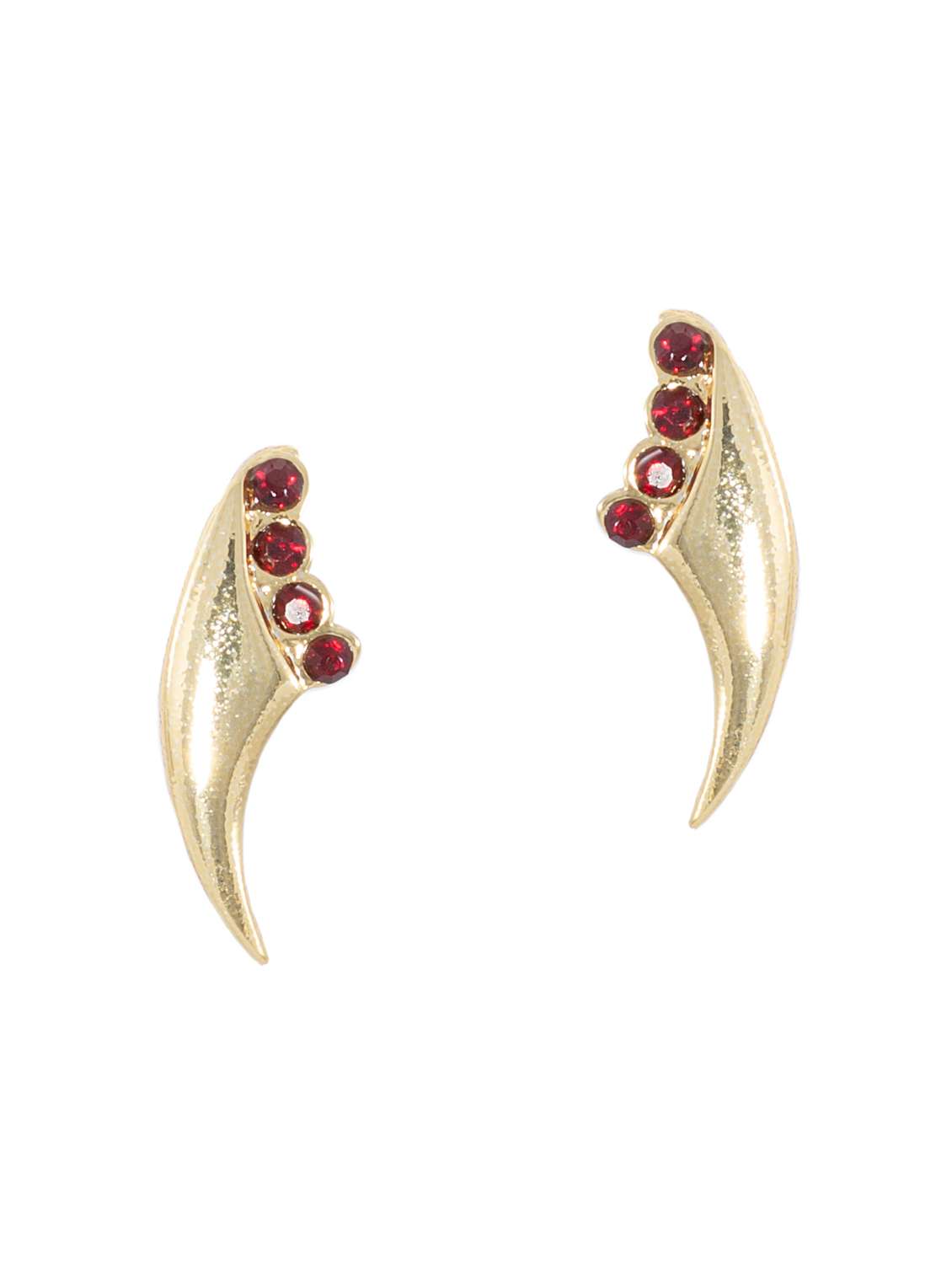 red metal studs earring - 17542920 - Standard Image - 1