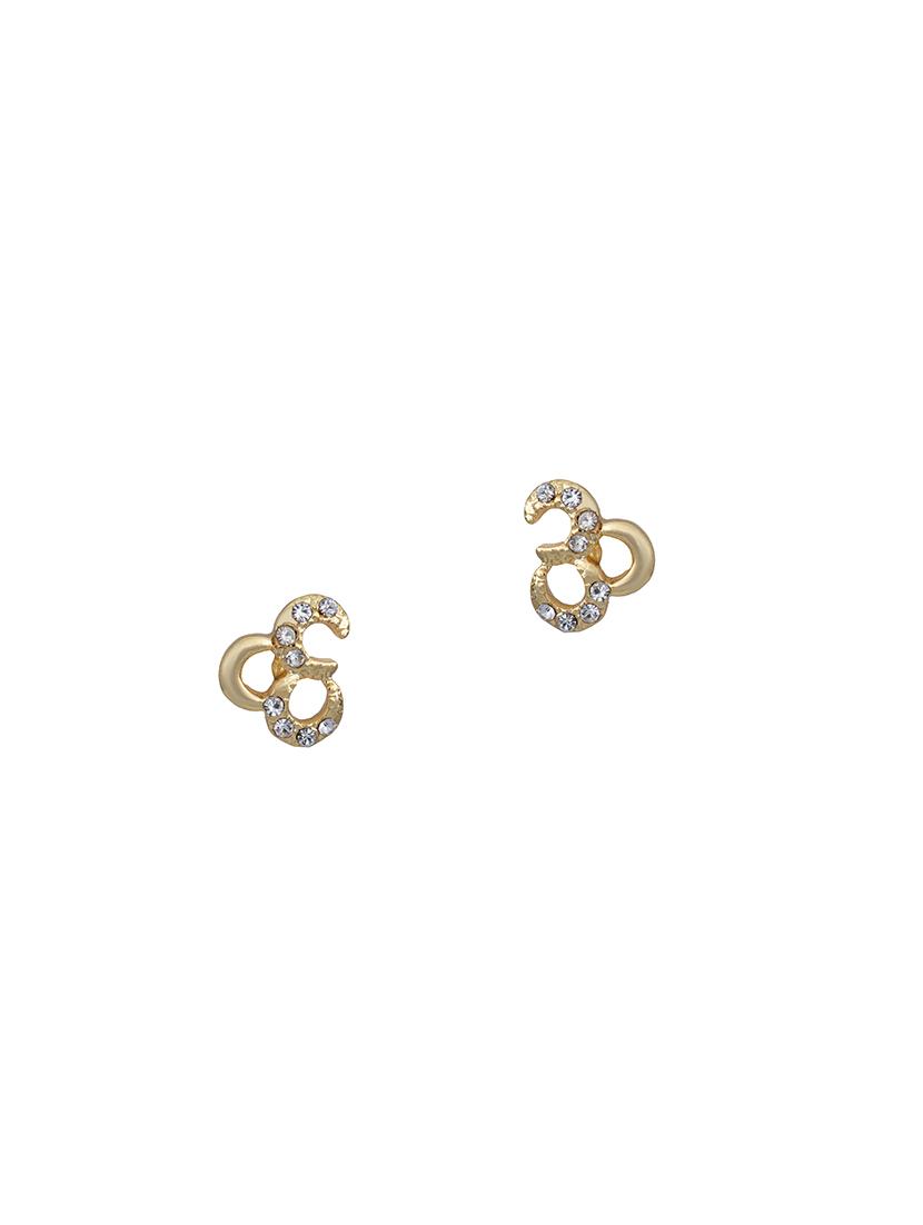 silver metal studs earring - 17542924 -  Standard Image - 1