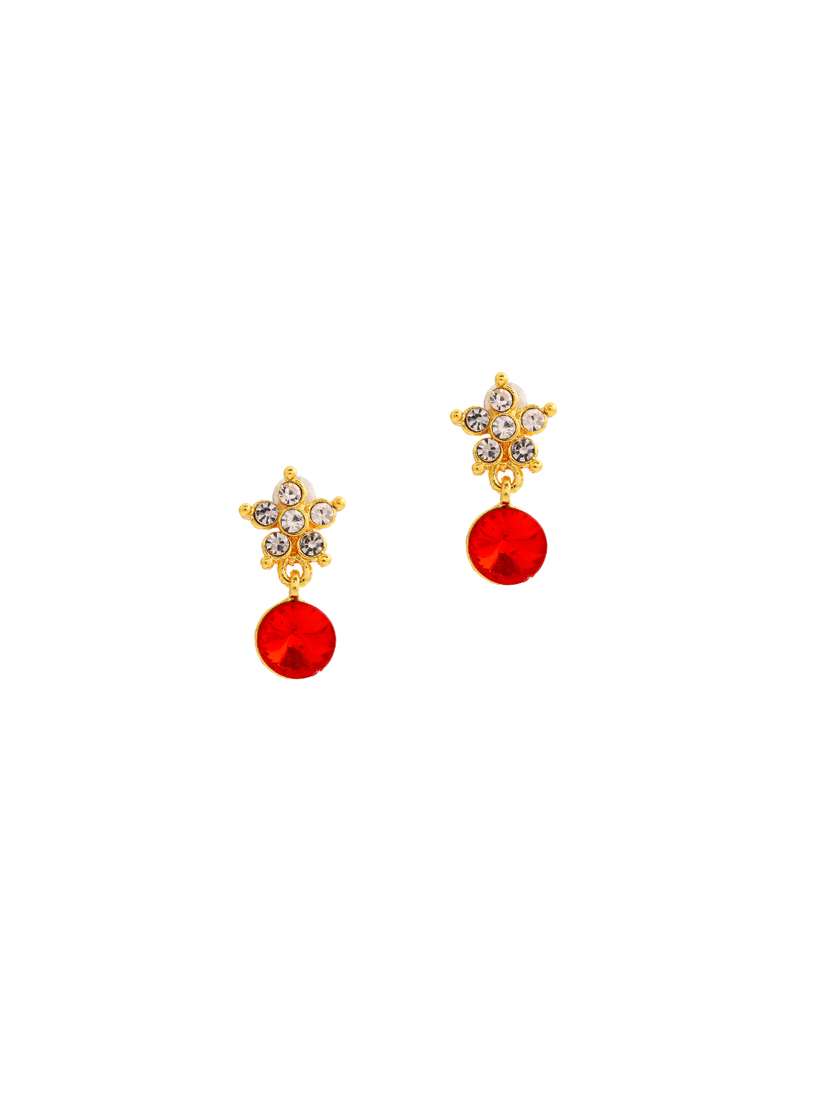 red metal drop earring - 17542966 -  Standard Image - 1