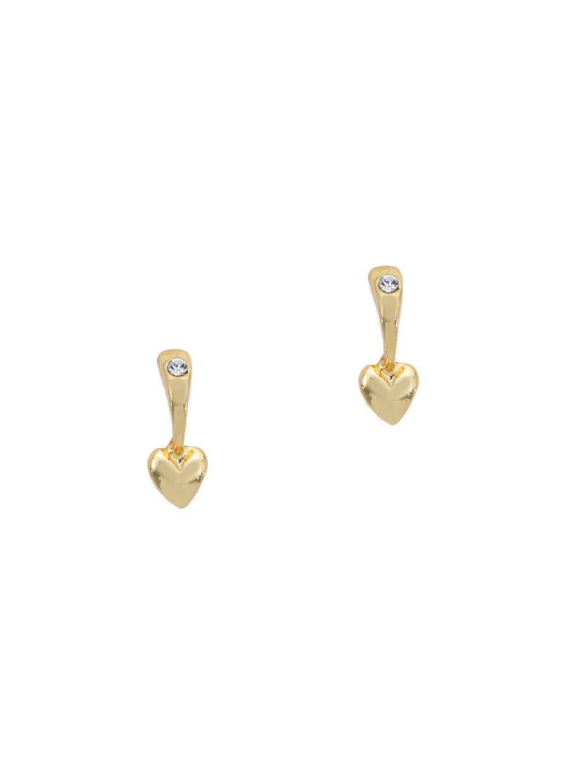 gold metal studs earring - 17542983 - Standard Image - 1