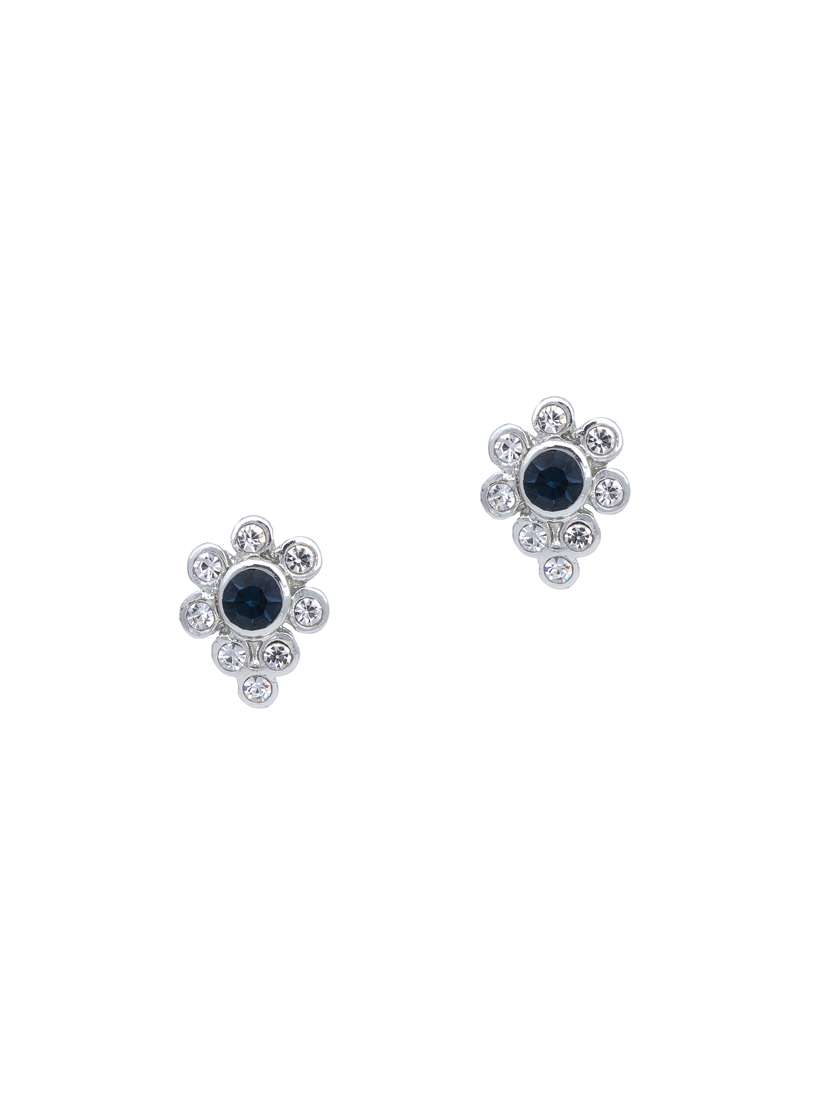 blue metal studs earring - 17542984 - Standard Image - 1