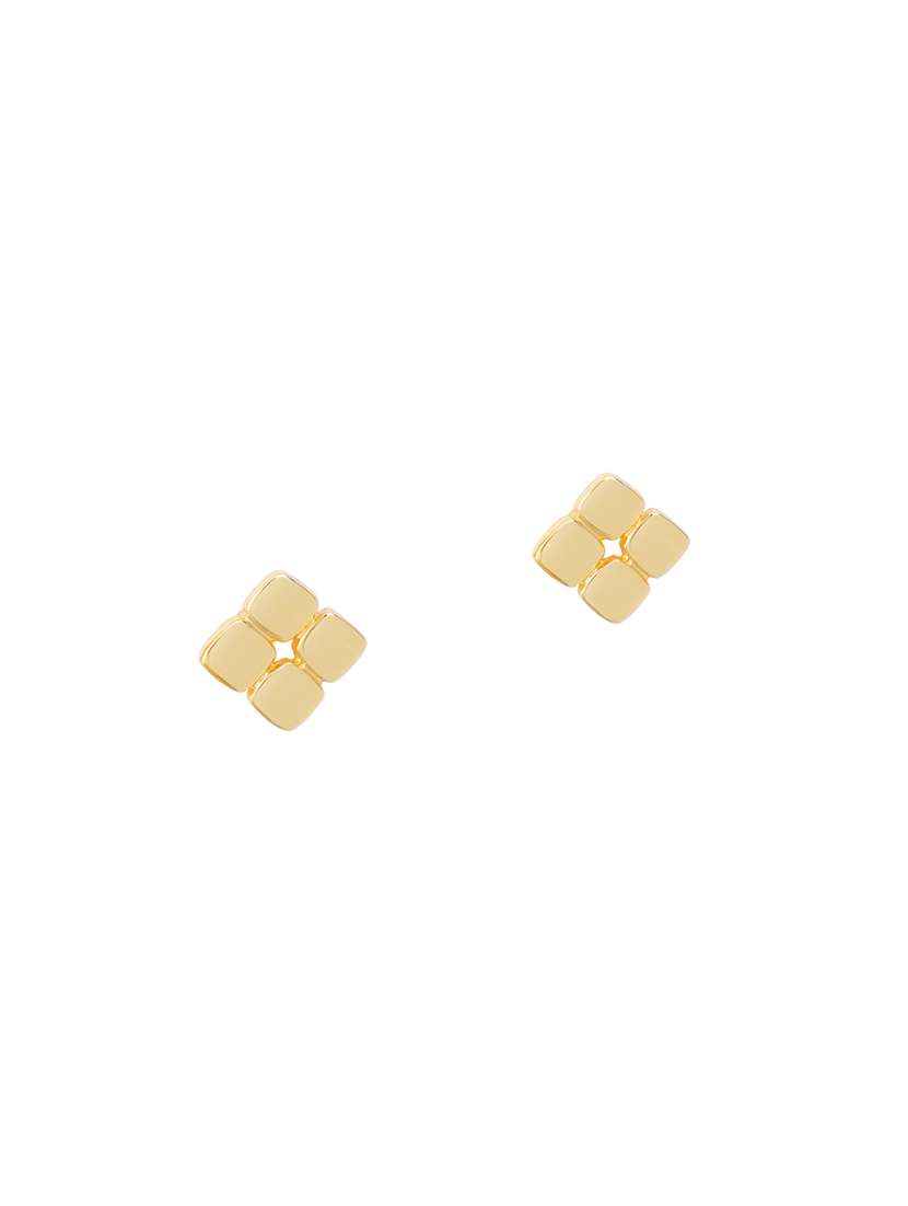 gold metal studs earring - 17543007 -  Standard Image - 1