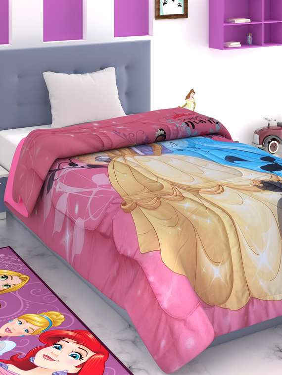 athom trendz disney princess  kids comforter 300 gsm 135x220 cm