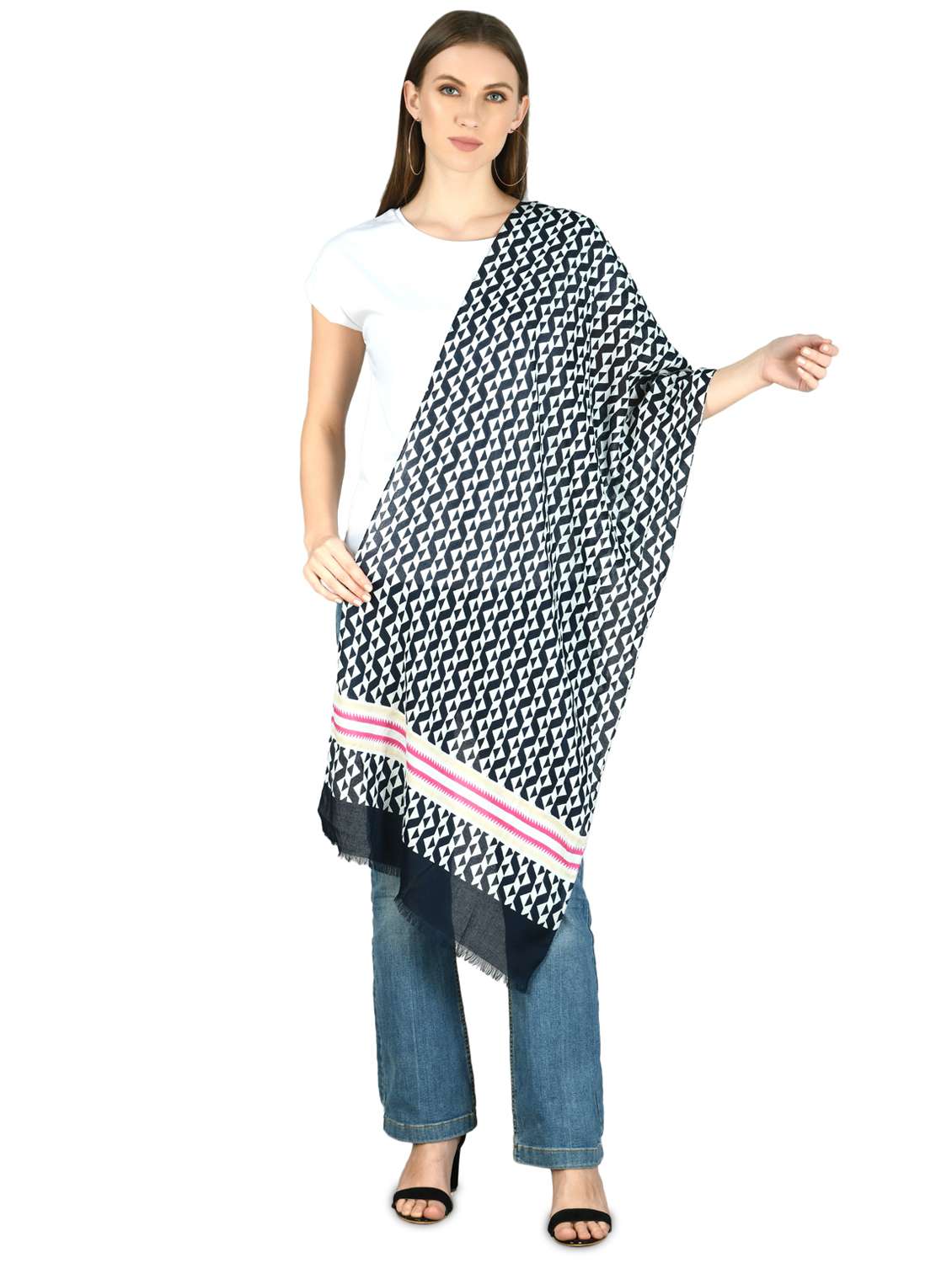 black viscose stole