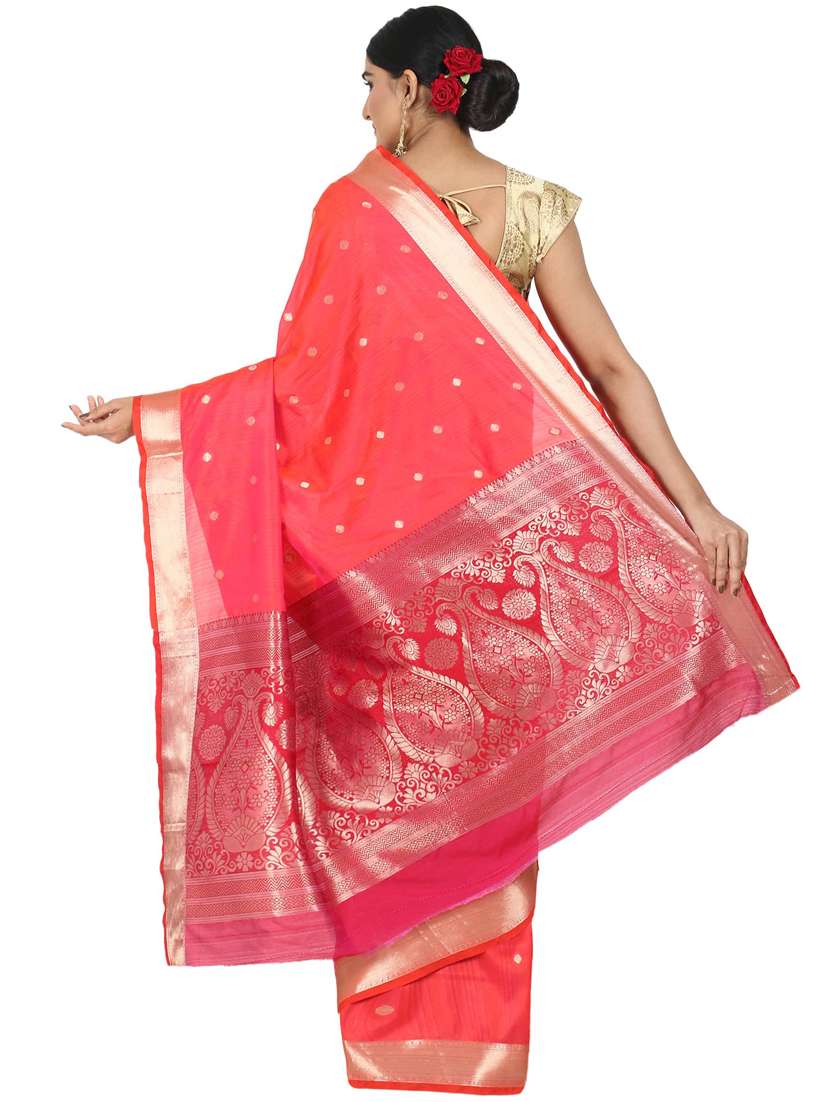 zari work woven saree - 17545785 - Standard Image - 1