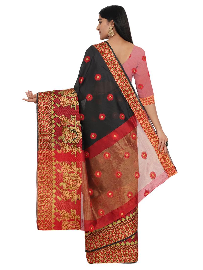floral banarasi saree - 17545840 - Standard Image - 1