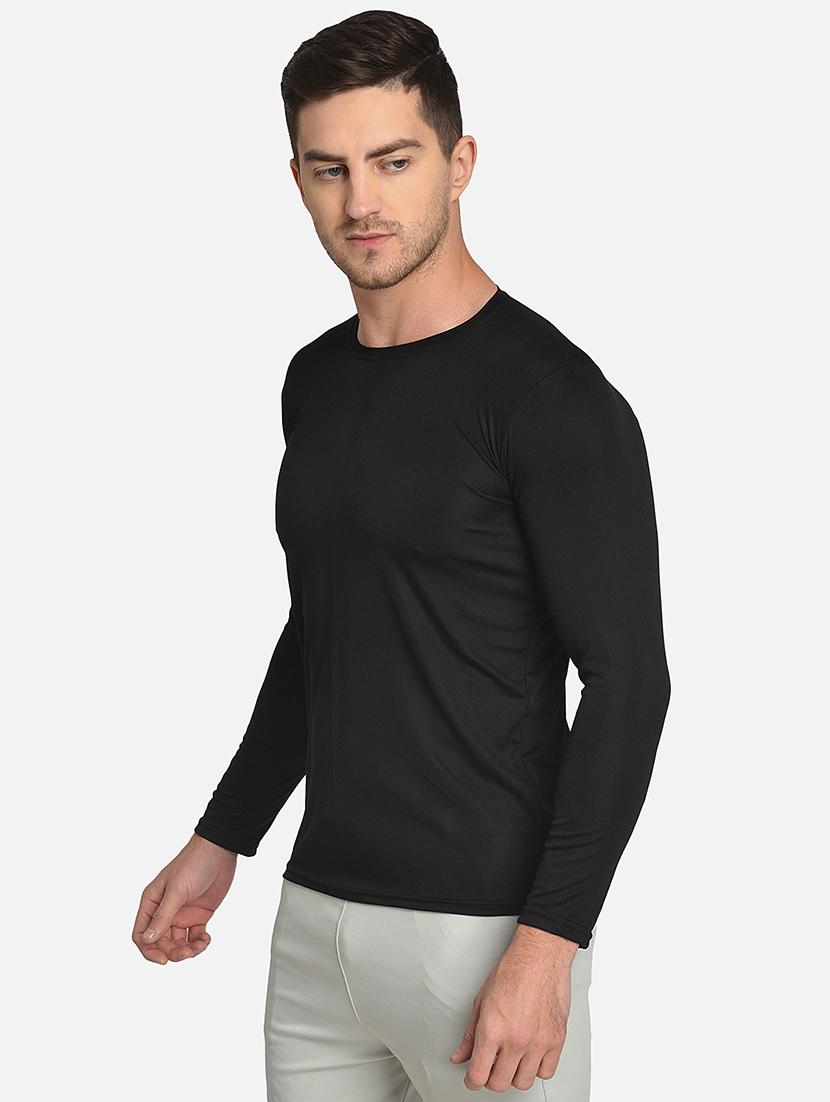 black solid t-shirt - 17546862 - Standard Image - 1