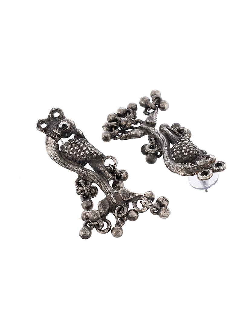 oxidized silver plated necklace with earrings - 17547316 - Standard Image - 4