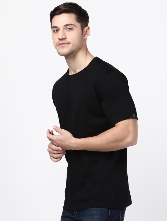 black solid t-shirt - 17548041 -  Standard Image - 1