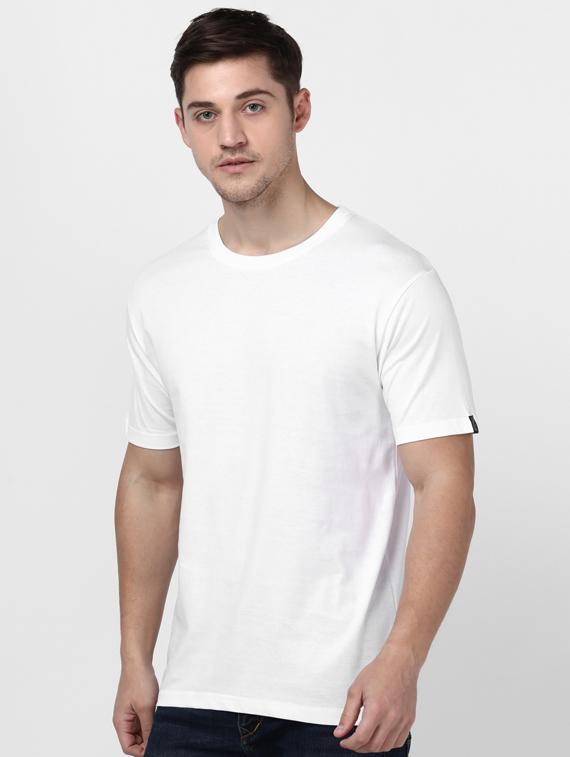 white solid t-shirt - 17548043 -  Standard Image - 1
