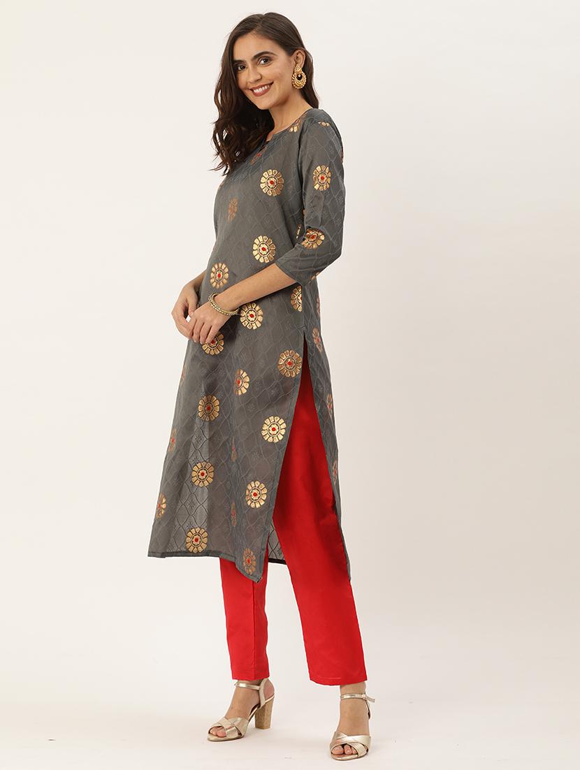 zari work unstitched suit - 17548847 - Standard Image - 1