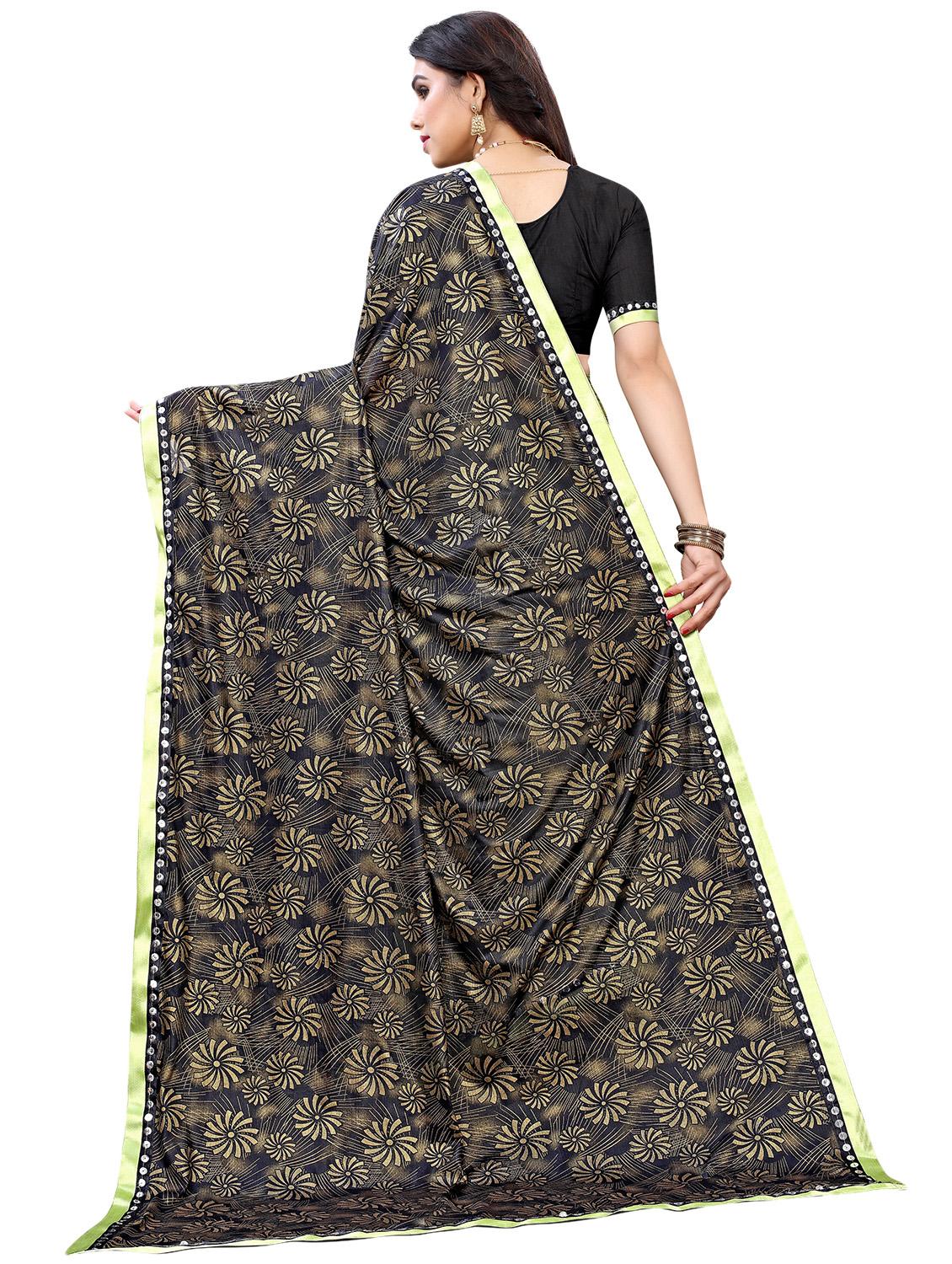half & half printed saree with blouse - 17548933 -  Standard Image - 1