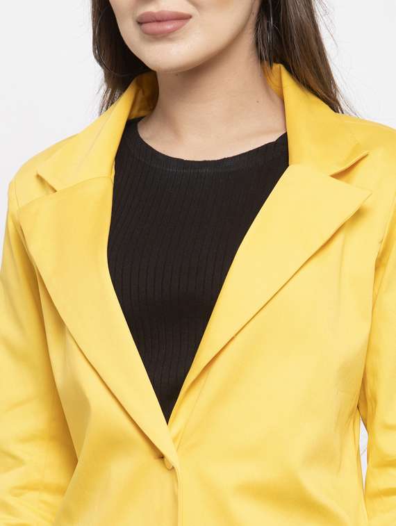 lapel neck casual blazer - 17549103 - Standard Image - 4