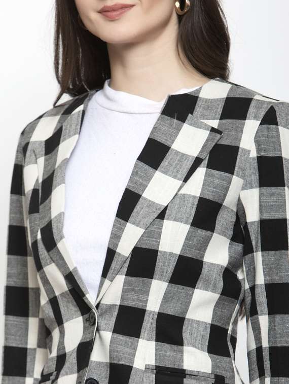 lapel neck casual blazer  - 17549105 -  Standard Image - 4