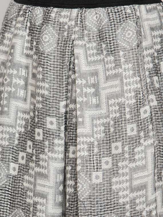 high rise printed a-line skirt - 17549355 - Standard Image - 4