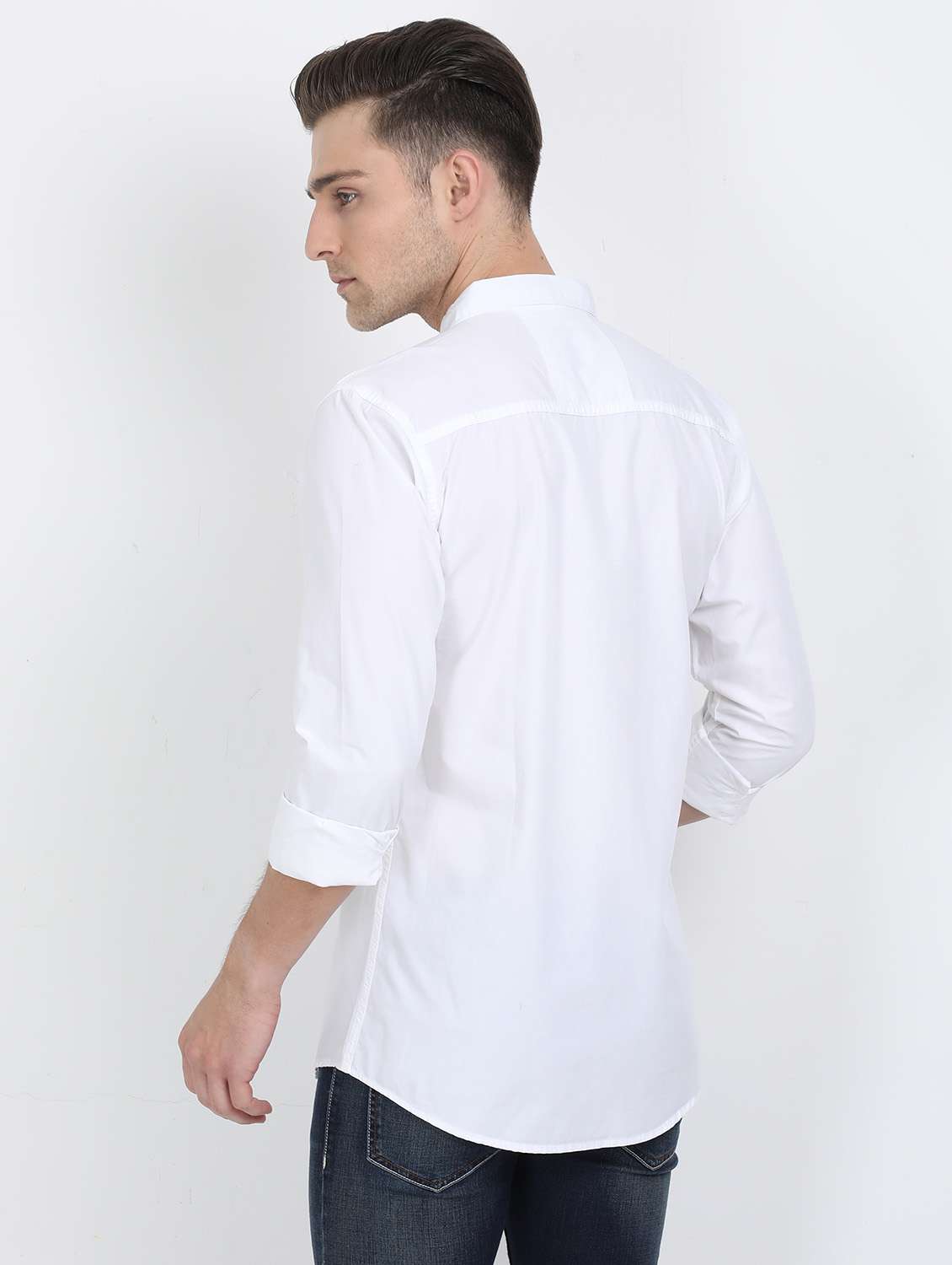 white typographic casual shirt - 17549660 -  Standard Image - 1