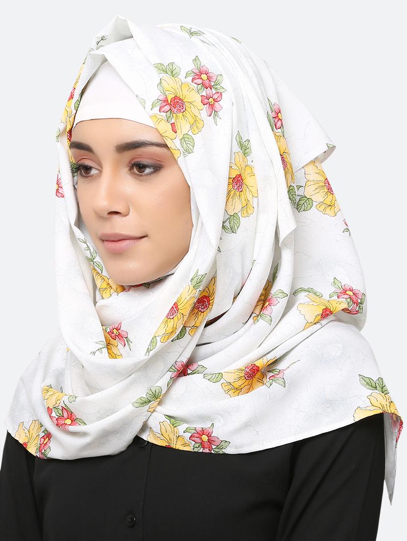 white rayon scarf - 17550559 - Standard Image - 1